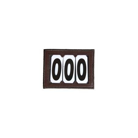 Kentucky Kopfnummer PVC mit Klett 3 Nummern