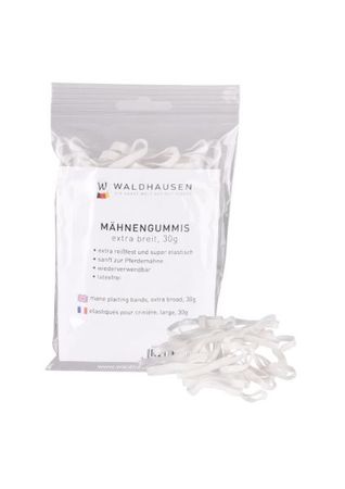 Waldhausen Mähnengummis extra breit 30g, reißfest und elastisch