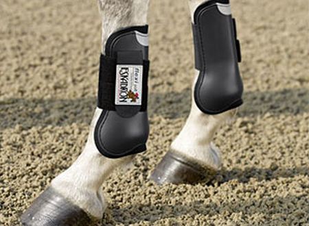 Eskadron Gamaschen FLEXISOFT vorn, Hartschalengamaschen, Springgamaschen