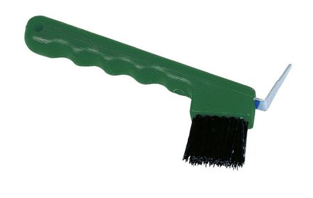 Hufauskratzer mit Bürste  grün