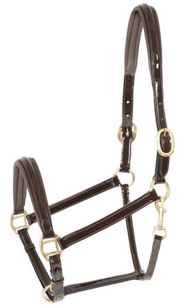 Pfiff Platin Lacklederhalfter