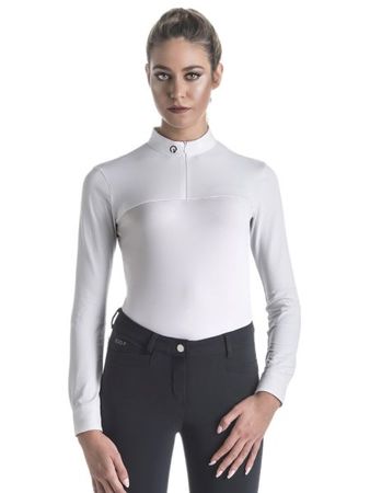 Ego 7 Tuniershirt Mesh Top long, Damen langarm