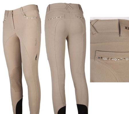 Equiline Reithose Virgin mit Grip Kniebesatz