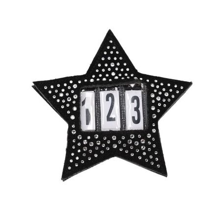 QHP Nummernhalter Jipp, Startnummernhalter Glitzer Stern