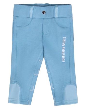 QHP Reithose Junior Bobby mit Vollbesatz und Hufeisen-Muster