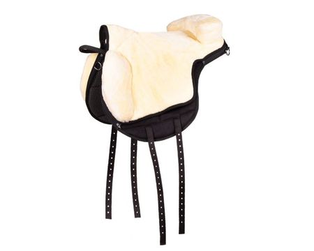 QHP Bareback Pad super soft Reitpad anatomisch mit Kunstfell