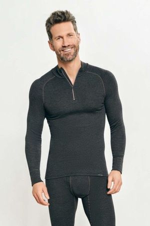 con-ta Shirt mit Zipper Thermo langarm