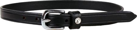 QHP Sporenriemen Mercurius, mit Leder und Strass