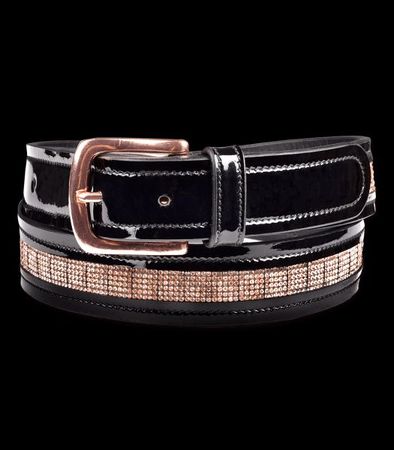 Ledergürtel Rosegold ,rose Steine