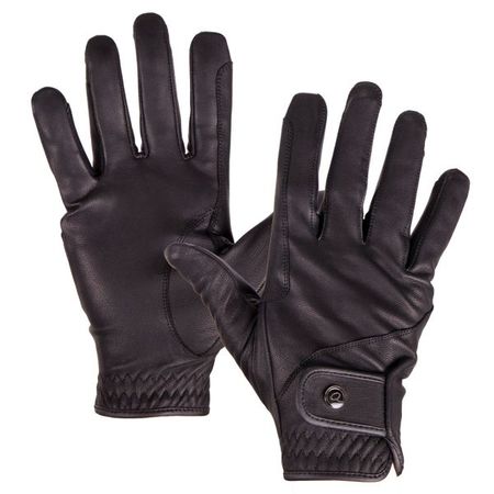 QHP Handschuh Leather Pro, Lederreithandschuhe, Reithandschuhe