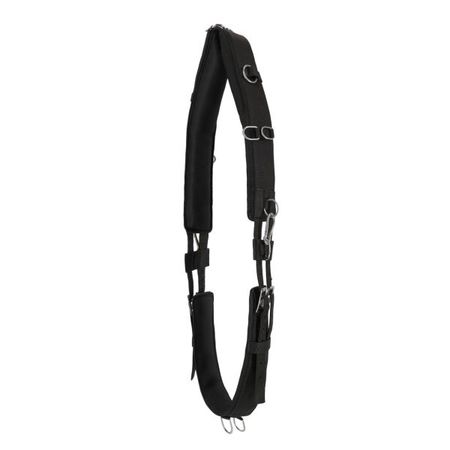 QHP Longiergurt Gepolstert mit 11 Ringen und weichem Polster