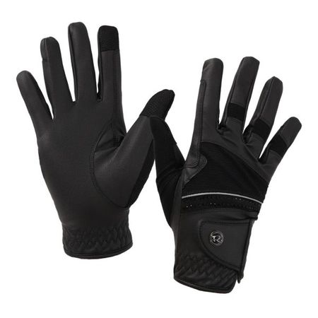 QHP Handschuh Aubree, Reithandschuhe mit Grip und Touchfunktion