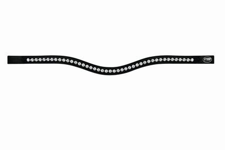 Geschwungener Stirnriemen mit großen Strasssteinen