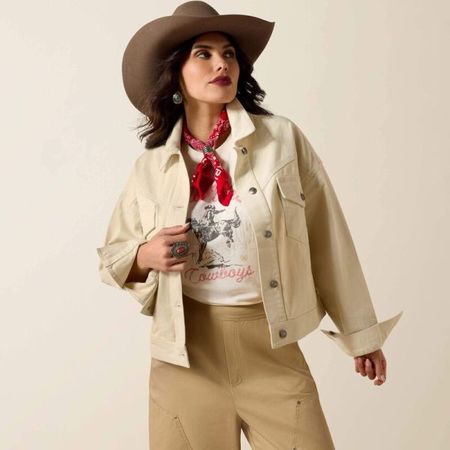 Ariat Solar Cotton Twill Jacket, Damen Jeansjacke